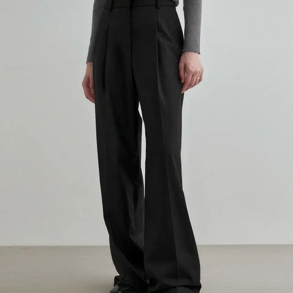 [BUNJANG] Mongdol One-Tuck Wide Slacks / 몽돌 원턱 와이드 슬랙스