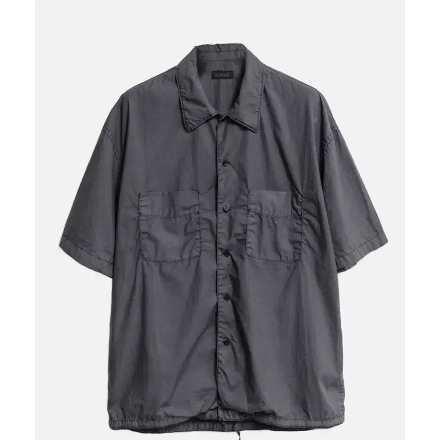 [BUNJANG] GONAK Two-Pocket Half Shirt Charcoal M / 고낙 투포켓 하프 셔츠 차콜 M
