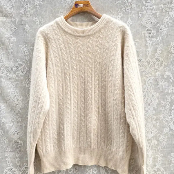 [BUNJANG] John Laing 100% Pure Cashmere Cable Knit Sweater / (made in scotland)퓨어 캐시미어 100% John Laing 존 레인 케이블 니트