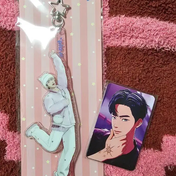 [BUNJANG] PLAVE Ppoo Stick Keyring & CGV Lucky Draw Photocard Set / 플레이브 뿌 스틱키링.cgv특전포카