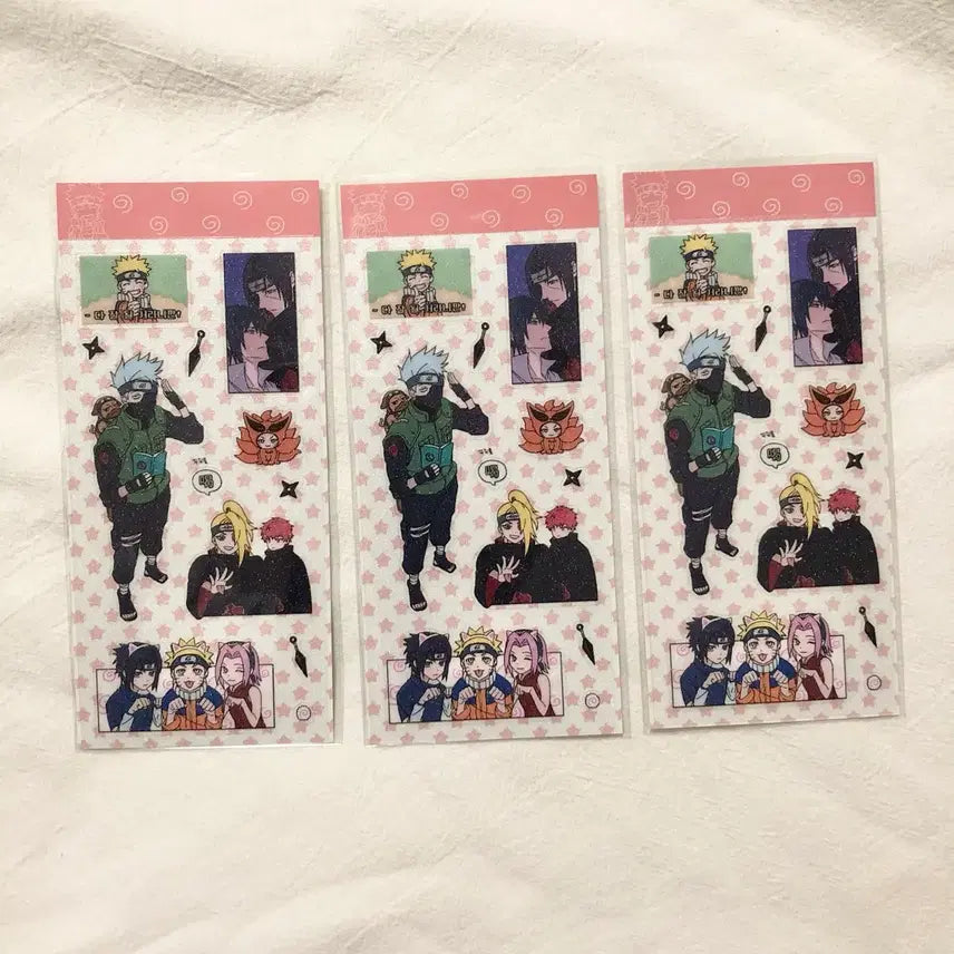 [BUNJANG] Naruto - Kakashi & Sasuke - Sticker Set / 나루토 통판 스티커 원가양도 rg님 비공굿 카카시 사스케