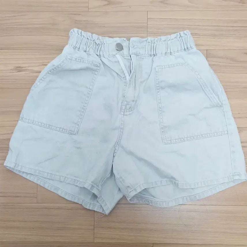 [BUNJANG] Women's Cargo Shorts Light Mint / 여성 밴딩 카고 반바지 라이트 민트