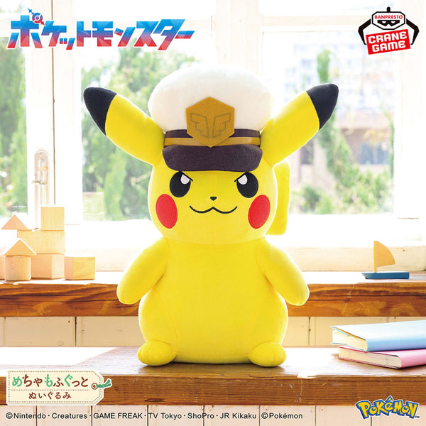 [BUNJANG] Pokemon Center Captain Pikachu Plush (30cm, Tag Included) / 정품, 택있음) 포켓몬스터 메차모후 굿토 캡틴 피카츄 인형