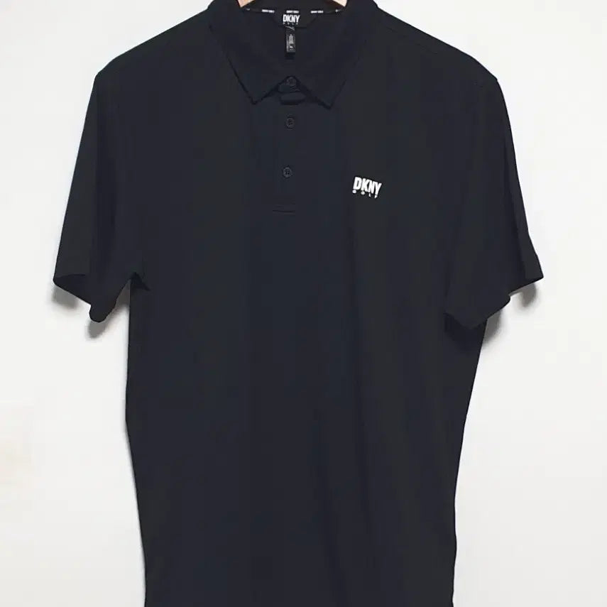 [BUNJANG] DKNY Golf Performance Short Sleeve Polo Shirt Black Size 105 / DKNY 골프 기능성 반팔 카라티 블랙 105사이즈