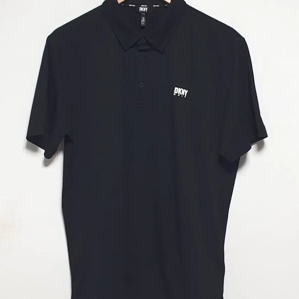 [BUNJANG] DKNY Golf Performance Short Sleeve Polo Shirt Black Size 105 / DKNY 골프 기능성 반팔 카라티 블랙 105사이즈