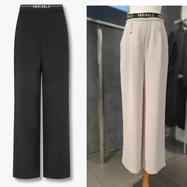 [BUNJANG] VOV Lettering Banding Cool Wide Pants / [새상품]보브(VOV) 레터링 밴딩 쿨 와이드팬츠