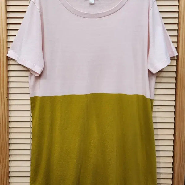 [BUNJANG] COS Color Block Cotton T-Shirt / COS 코스 컬러 블록 여성반팔티