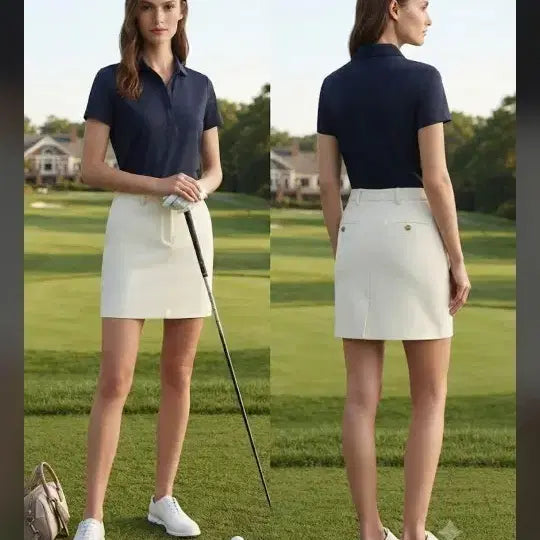 [BUNJANG] J.LINDEBERG Women's Golf Skirt White / J.LINDEBERG 여성 골프 스커트 화이트 27정도