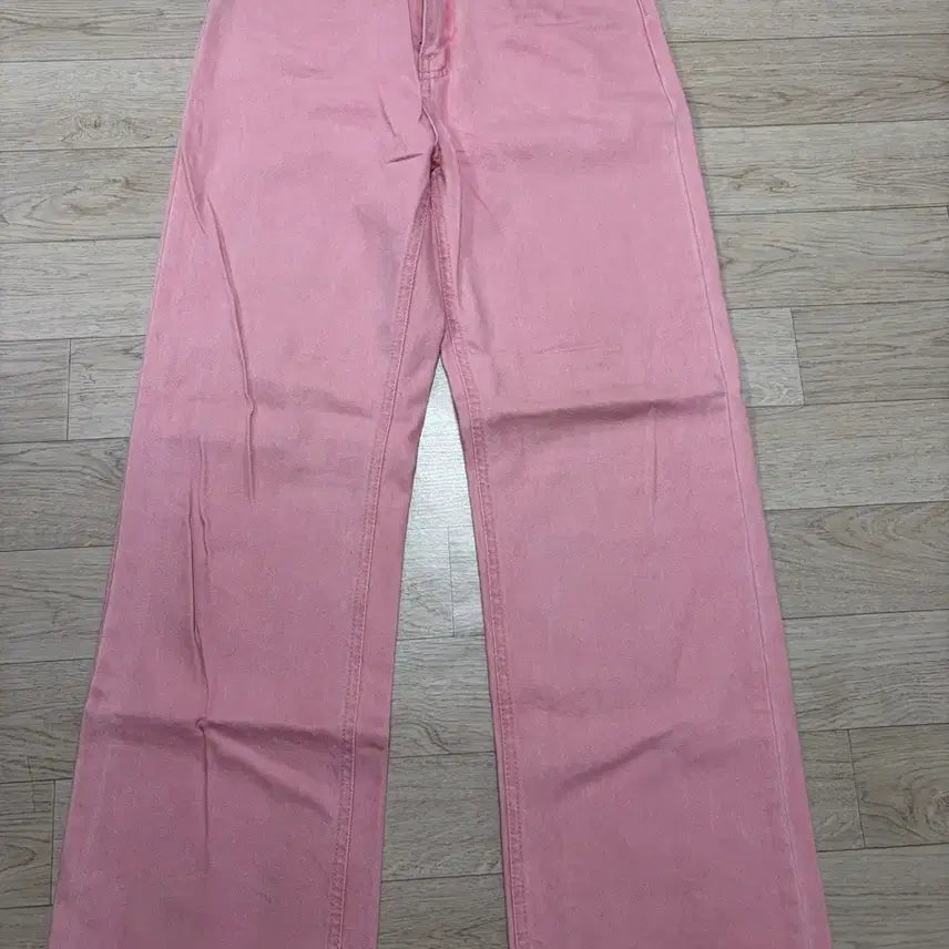 [BUNJANG] ATR Pink Wide Straight Denim Pants / (26) ATR 핑크 와이드 스트레이트 데님 팬츠 청바지