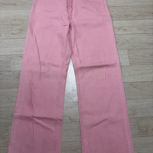[BUNJANG] ATR Pink Wide Straight Denim Pants / (26) ATR 핑크 와이드 스트레이트 데님 팬츠 청바지