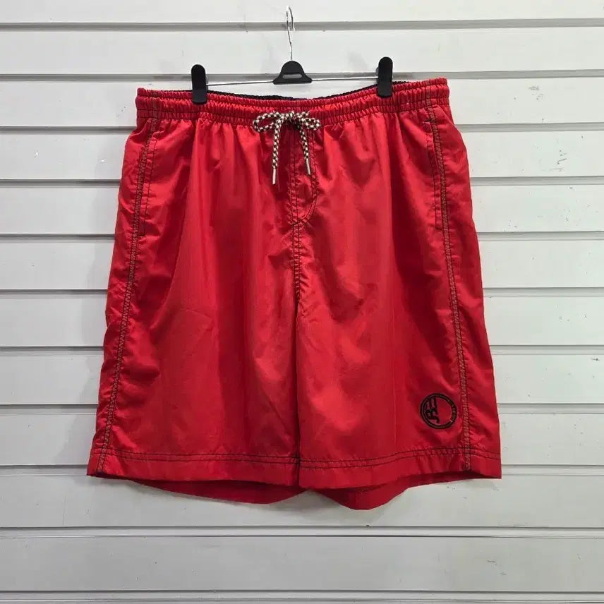 [BUNJANG] Red Men's Beach Shorts (Size 34) / 레드  남성 비치웨어 반바지 34/보물찾기천사
