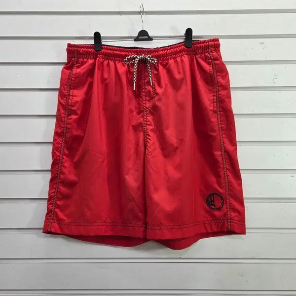 [BUNJANG] Red Men's Beach Shorts (Size 34) / 레드  남성 비치웨어 반바지 34/보물찾기천사