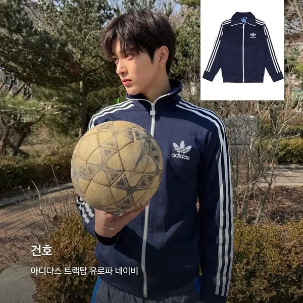 [BUNJANG] Adidas Europa Track Top Navy / 코르티스안건호손민수) 아디다스 트랙탑 유로파 네이비
