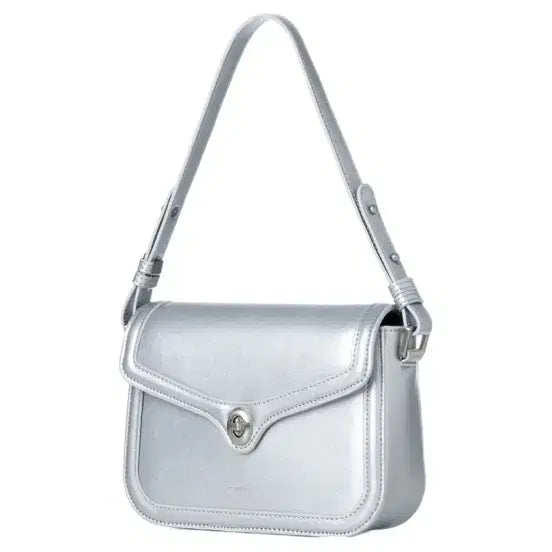[BUNJANG] Squareline Amber Shoulder Bag Silver / 스퀘어라인 엠버 숄더백 실버