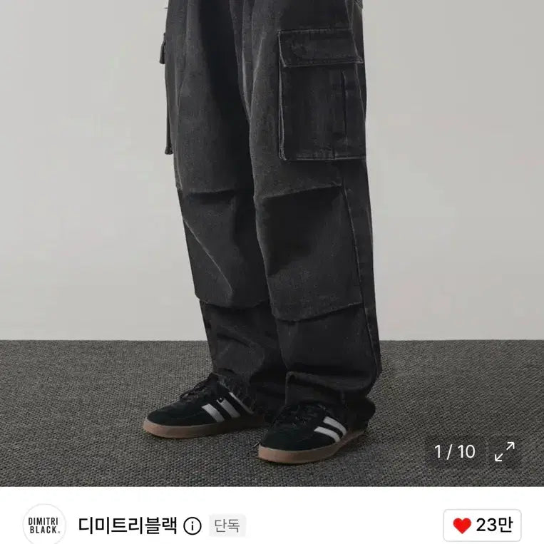 [BUNJANG] DIMITRIBLACK Parachute Cargo Pants Black Size 3 / 디미트리블랙 PARACHUTE 팬츠 블랙 3 사이즈
