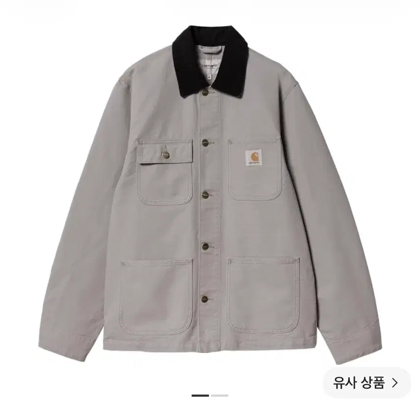 [BUNJANG] Carhartt WIP Unlined Dearborn Canvas Michigan Chore Coat Yosemite Black Rinsed / 칼하트 WIP 언라인드 디어본 캔버스 미시건 초어 코트 요세미티 블랙 린스드 - 서머