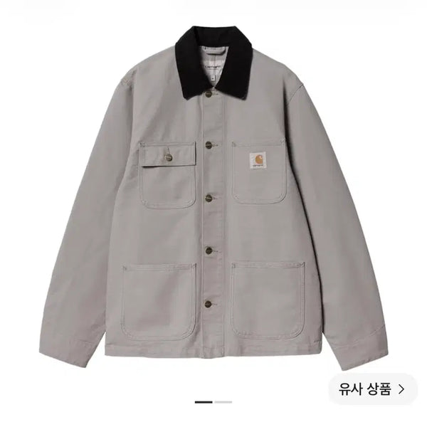 [BUNJANG] Carhartt WIP Unlined Dearborn Canvas Michigan Chore Coat Yosemite Black Rinsed / 칼하트 WIP 언라인드 디어본 캔버스 미시건 초어 코트 요세미티 블랙 린스드 - 서머