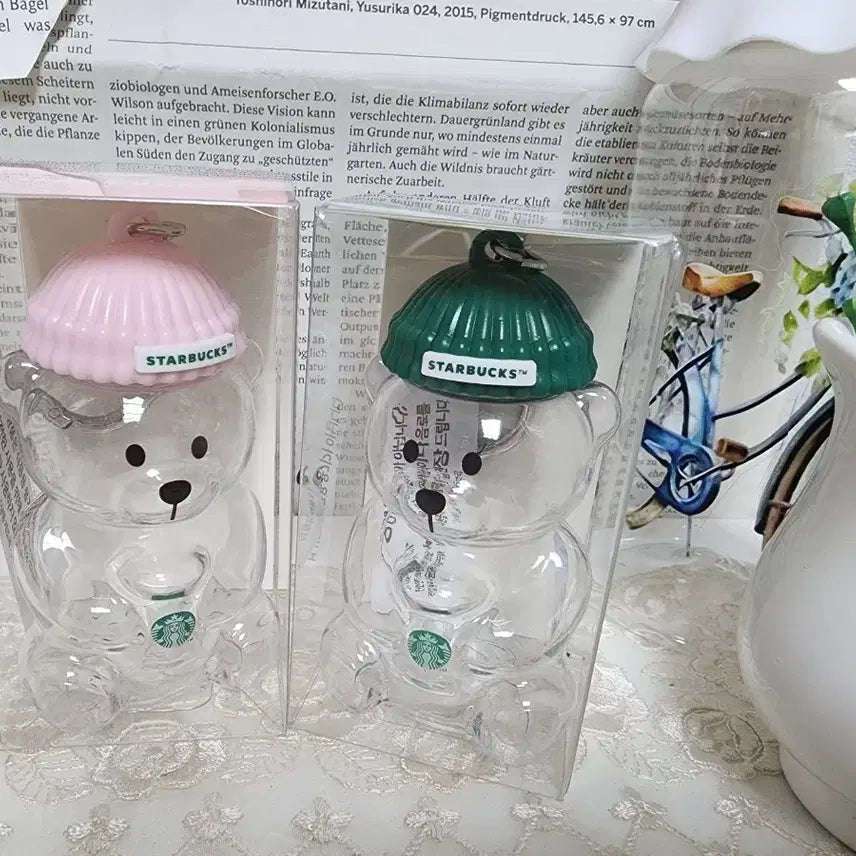 [BUNJANG] Starbucks Bearista Keychain 2 Types Bundle Set / 스타벅스 베어리스타키링2종(일괄21000.미개봉)
