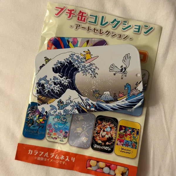 [BUNJANG] Pokemon Limited Edition Tin Case: "The Great Wave off Kanagawa" Pikachu, Marill, Lapras / 포켓몬 틴케이스 포켓몬스터 한정 파도 가나가와 해변 피카츄 마릴 라프라스