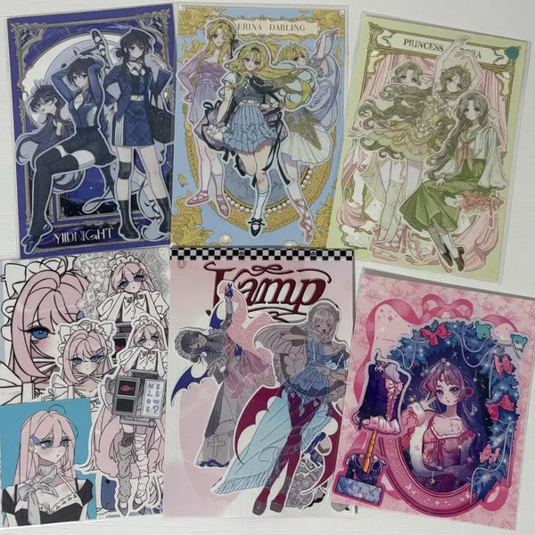 [BUNJANG] Illustration Character Stickers Bundle Set / 다꾸 일러스트 인물 스티커 일괄