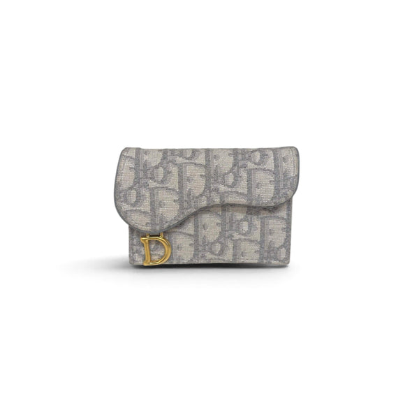 [BUNJANG] Dior Oblique Gray Saddle Wallet / 디올 오블리크 그레이 새들 지갑