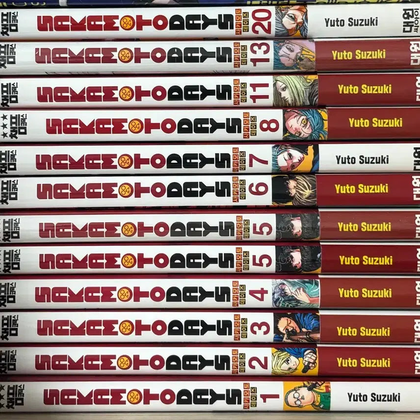 [BUNJANG] Sakamoto Days Manga Volumes 1-8, 11, 13, 20 / 사카모토데이즈 사카데이 만화책 양도