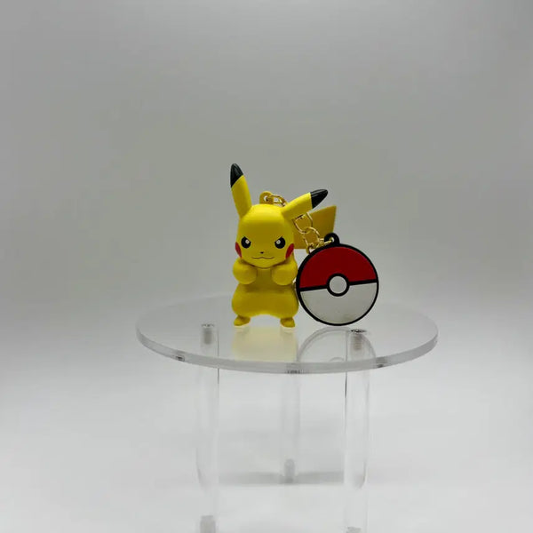 [BUNJANG] Pokemon Pikachu Monster Ball 3D Figure Keychain / 포켓몬스터 몬스터볼 입체 피규어 키링 - 피카츄