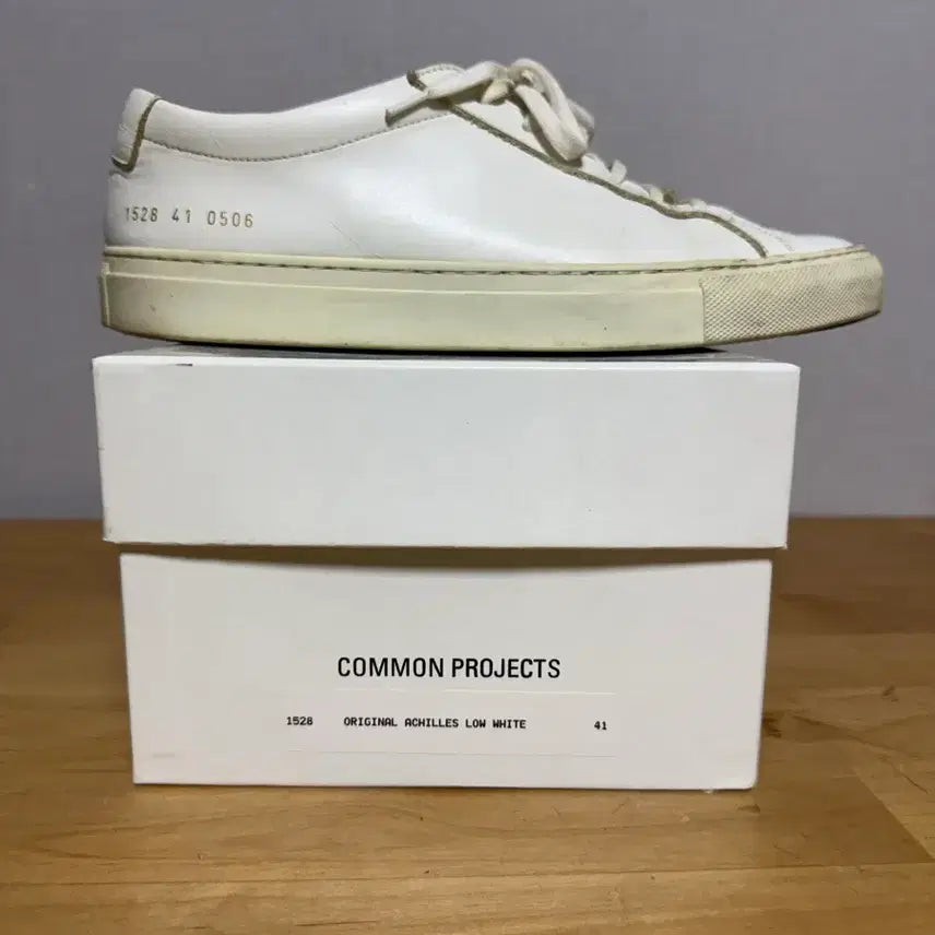 [BUNJANG] Common Projects Achilles Low White Sneakers (Size 41 / 260mm) / 커먼프로젝트 아킬레스 로우 화이트 41(260mm)