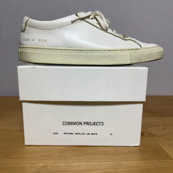 [BUNJANG] Common Projects Achilles Low White Sneakers (Size 41 / 260mm) / 커먼프로젝트 아킬레스 로우 화이트 41(260mm)
