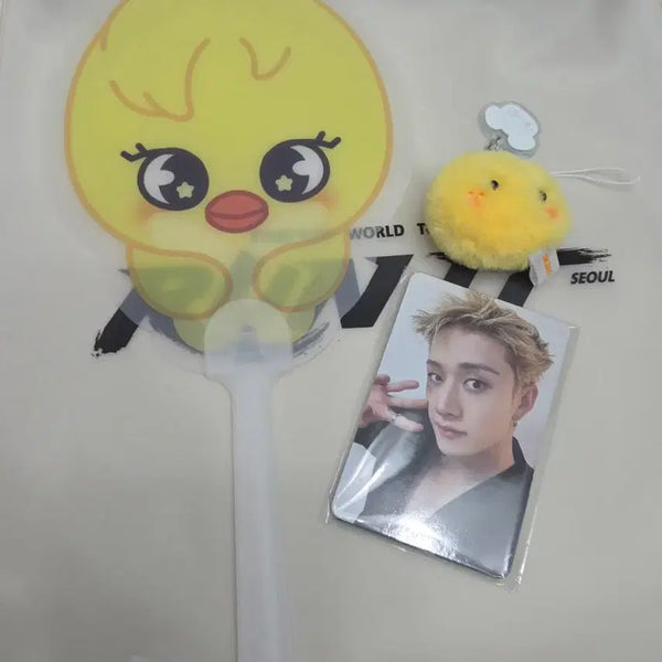 [BUNJANG] Stray Kids Concert Entrance Gift Set (Fan, Keychain, Photocard) / 스트레이키즈 콘서트 입장 기프트 뽁아리 세트