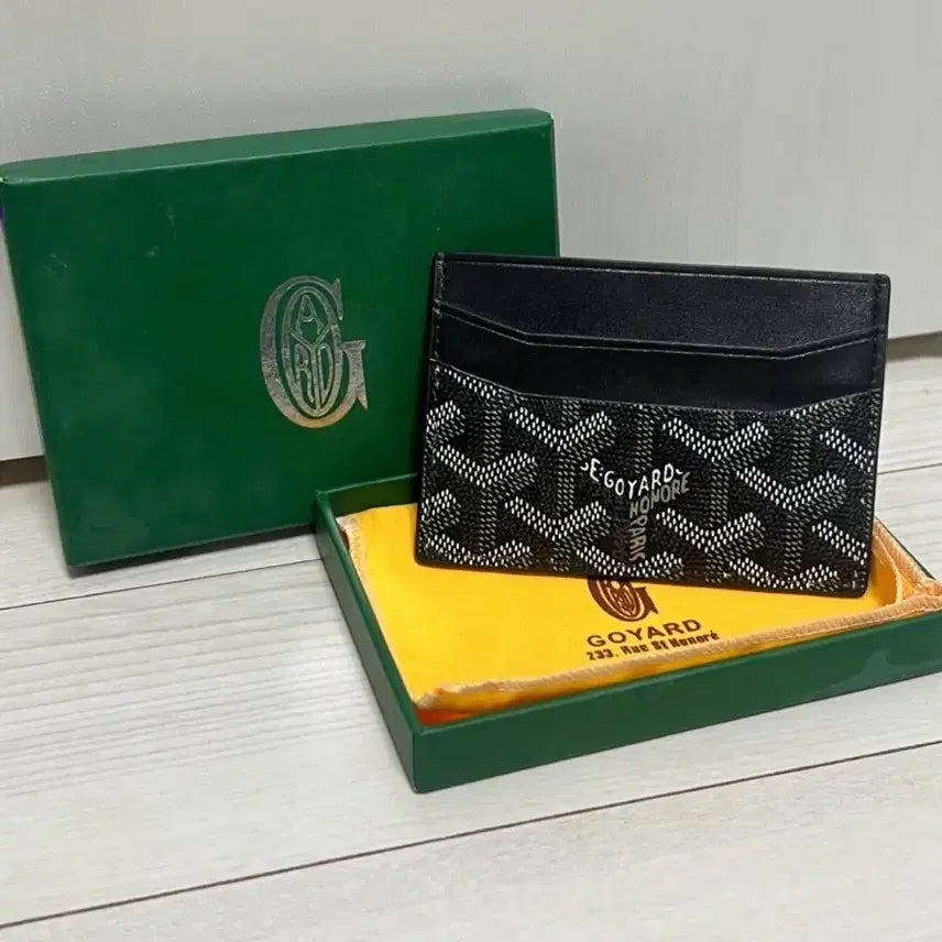 [BUNJANG] Goyard Style Card Wallet Black / 고야드 스타일 카드지갑 블랙