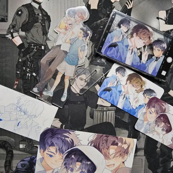 [BUNJANG] Geudam Chulgeun Hyummu 1 Team Acrylic Standee & Postcard Bundle Set / (원가판매)괴담출근 괴출 현무 1팀 아크릴, 엽서 일괄