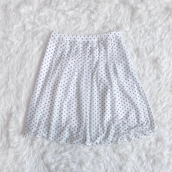 [BUNJANG] Apuweiser-riche Dot Skirt / 일본 빈티지 깜냥이 도트 스커트 원가 양도 사와코깔히메갸루모리걸미소녀로맨틱아오이유우