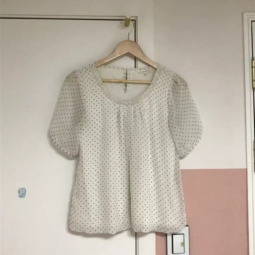 [BUNJANG] Mori Girl Aoi Yuu Dot Lace Blouse / jpn) 모리걸 하구미 도쿄걸 아오이유우 도트 레이스 블라우스