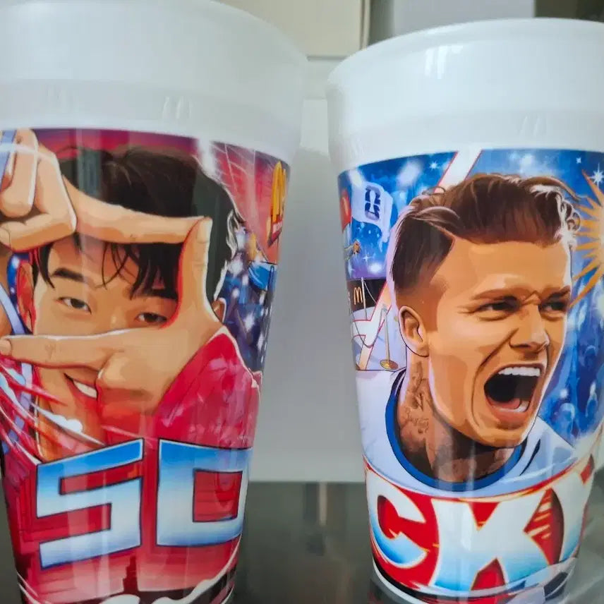 [BUNJANG] Son Heung-min & David Beckham Commemorative Cup Set / 손흥민+베컴 컵 팝니다!