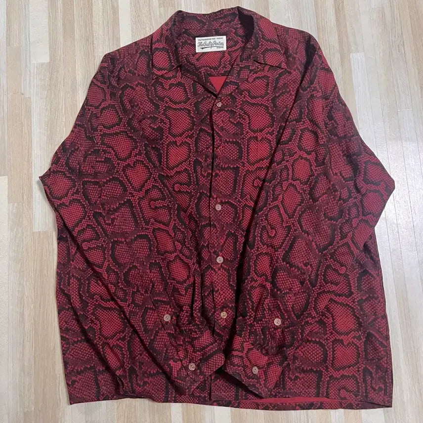 [BUNJANG] Wacko Maria Snake Print Shirt / 와코마리아 뱀피셔츠