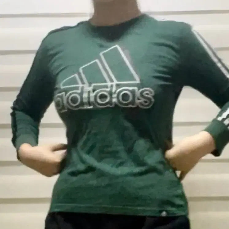 [BUNJANG] Adidas Long Sleeve Green Vintage / 아디다스 롱슬리브 그린 빈티지