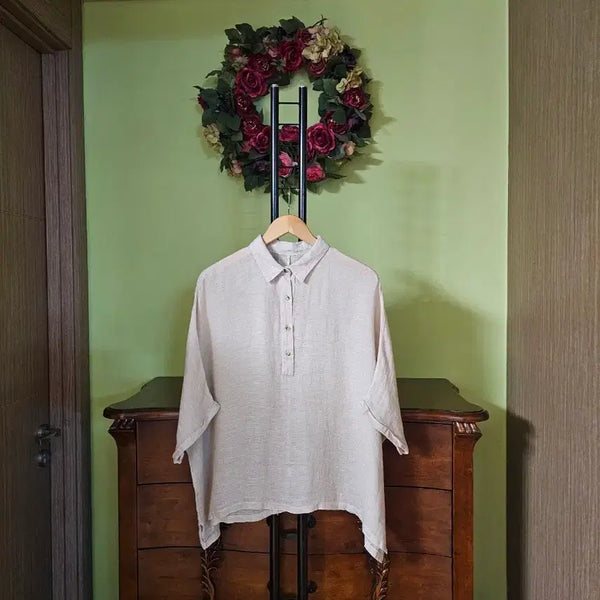 [BUNJANG] Natural Ramie Shirt / 천연모시 셔츠