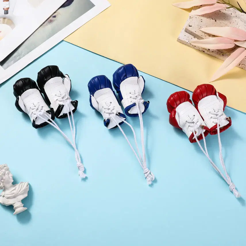 [BUNJANG] Miniature Boxing Gloves & Bag Charm Set / 미니어처 권투 글러브 set / 복싱 가방 키링 고리 선물 운동 백참