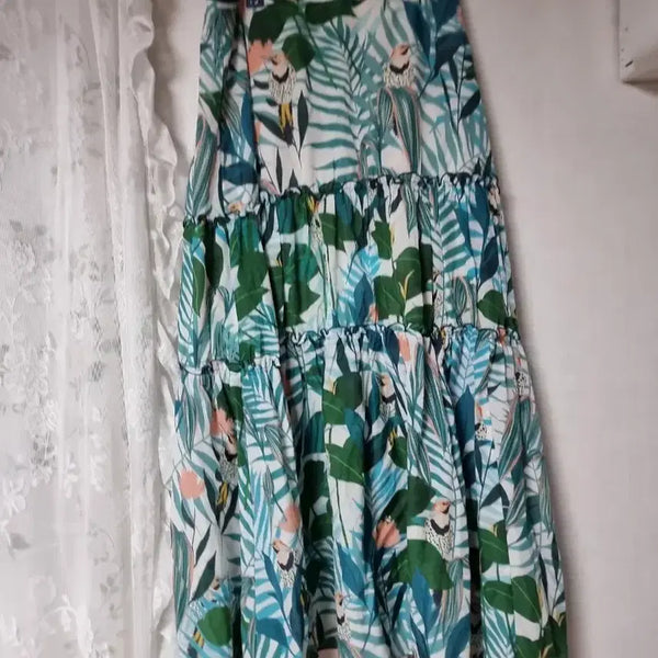 [BUNJANG] JILLSTUART Tropical Pattern Long Skirt / 질스튜던트 열대 패턴 롱 스커트