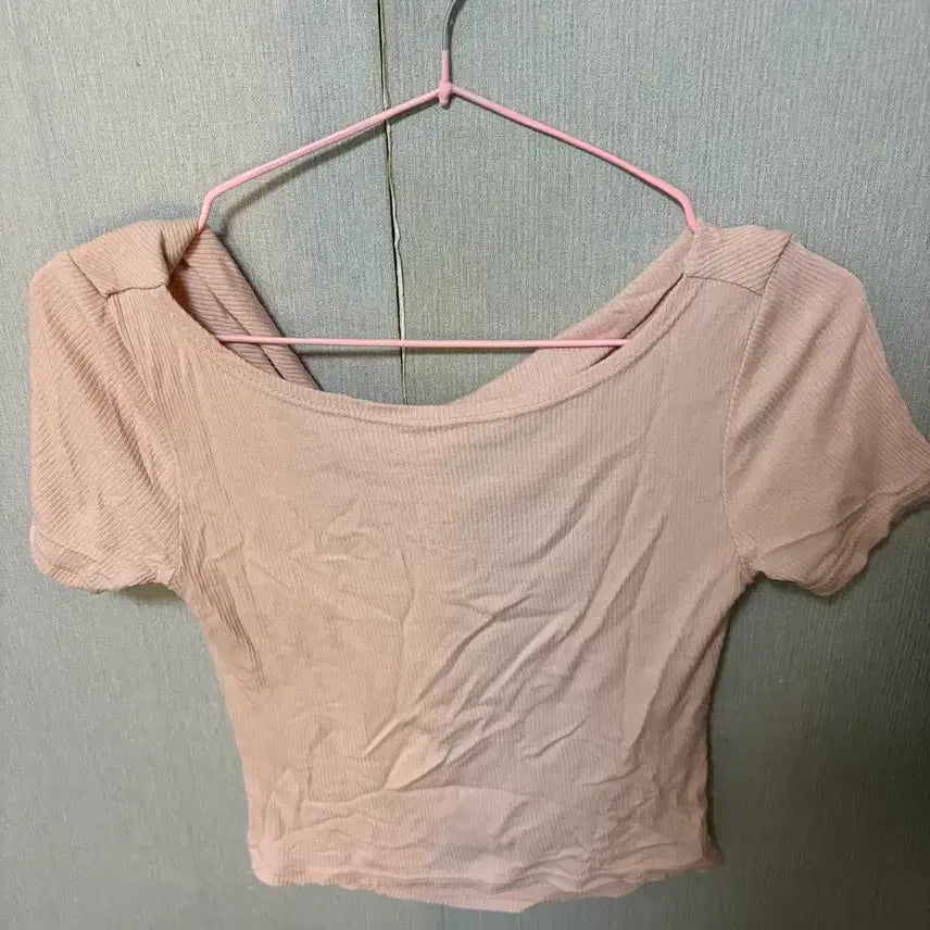 [BUNJANG] Women's Short Sleeve T-Shirt Pink / 반팔 핑크