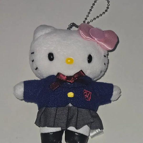 [BUNJANG] Sanrio Hello Kitty 50th Anniversary School Uniform Mascot Keyring / 산리오 헬로키티 50주년 팝업 교복 마스코트 키링