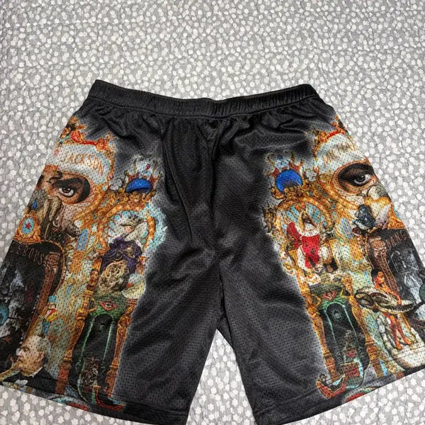 [BUNJANG] Supreme x Michael Jackson Dangerous Mesh Shorts Black / 슈프림 x 마이클 잭슨 데인저러스 메쉬 쇼츠 블랙 - 25FW