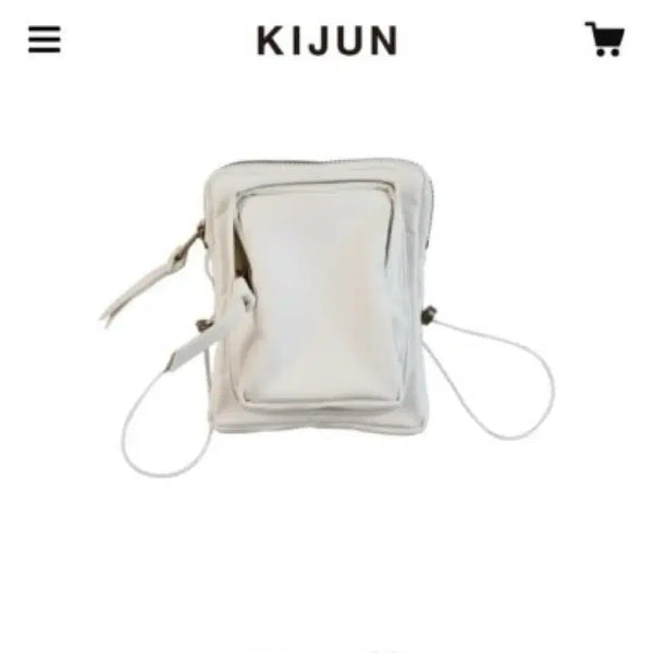 [BUNJANG] Kijun Mini Leather Bag White / Kijun 기준 미니 레더백 화이트