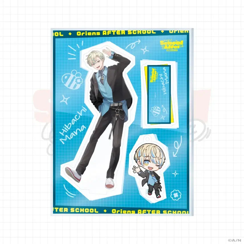 [BUNJANG] Nijisanji After School Orientation Hibachi Mana Acrylic Stand / 니지산지 방과후오리엔스 엔조이 스쿨 라이프 히바치마나 아크릴 스탠드