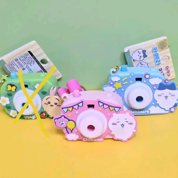 [BUNJANG] Chiikawa Character Camera Keychain Set (3 Types) / 치이카와 캐릭터 카메라 키링 3종 세트