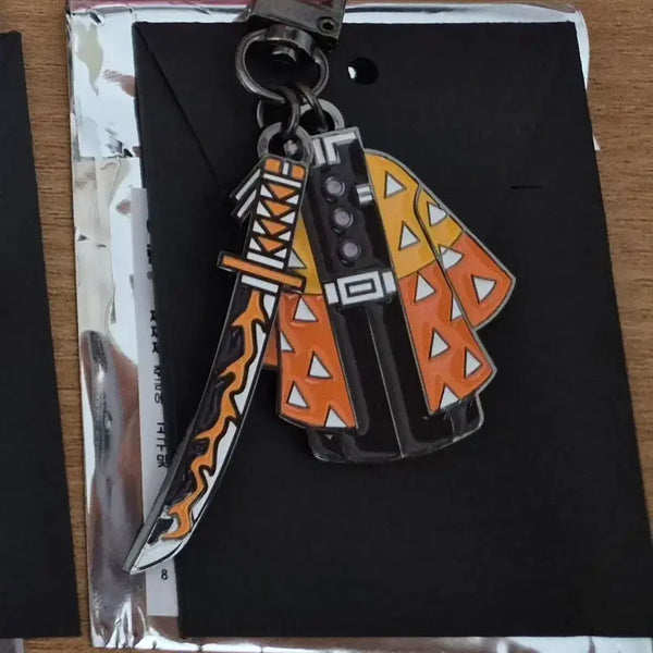 [BUNJANG] Demon Slayer Zenitsu Agatsuma Nichirin Sword Keychain / 귀멸의 칼날 SMG 팝업 굿즈젠이츠일륜도 키링