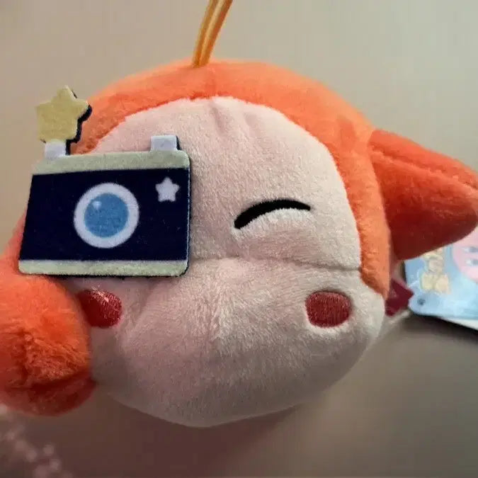 [BUNJANG] Kirby's Delicious Journey Waddle Dee Camera Plush Keychain / 별의커비 맛있는 외출 "웨이들디 카메라" 인형키링