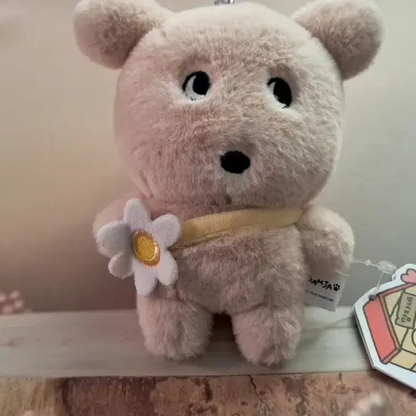 [BUNJANG] Gamja Stuffed Doll Flower Keychain / "깜자 인형키링 플라워" 봉제인형 키링 정품