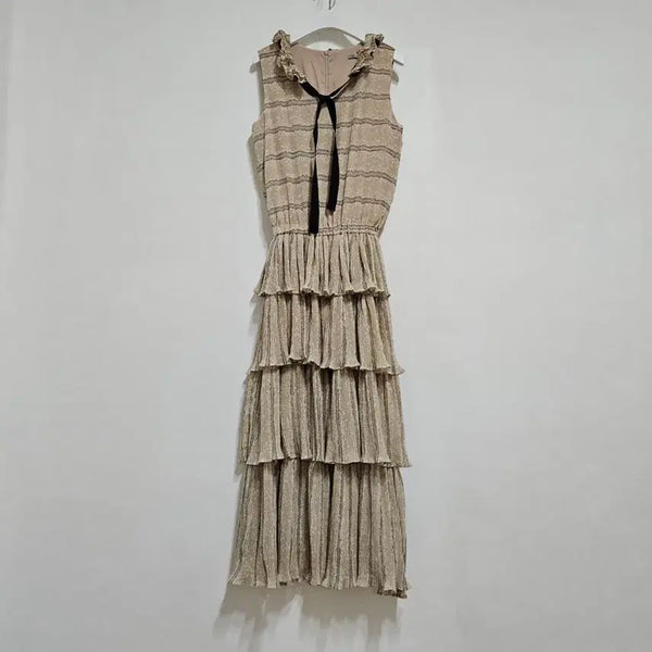 [BUNJANG] Blumin Pleated Long Dress / 블루민 플리츠주름 롱원피스